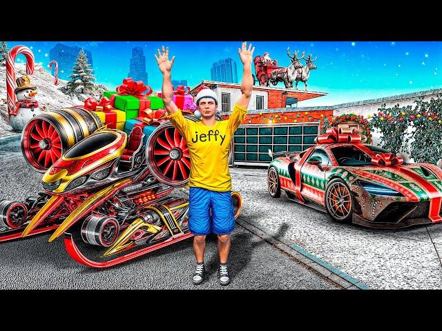 Collecting CHRISTMAS CARS In GTA 5!