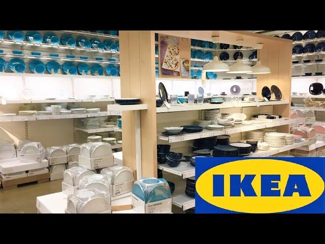 IKEA KITCHEN DINNERWARE PLATES BOWLS CUPS KITCHENWARE SHOP WITH ME SHOPPING STORE WALK THROUGH