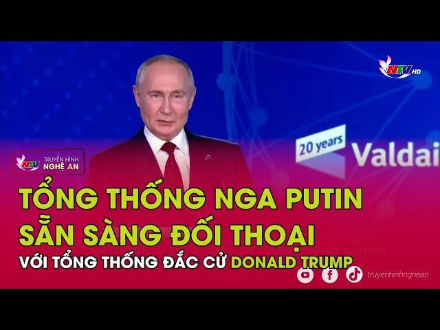 Tổng thống Nga Putin sẵn sàng đối thoại với Tổng thống đắc cử Donald Trump