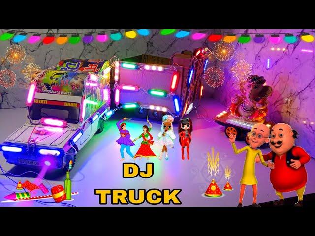 New crazy Dj I how to make new chota DJ | Mini dj sharpy lights Navratri Radha Krishna dj trolley