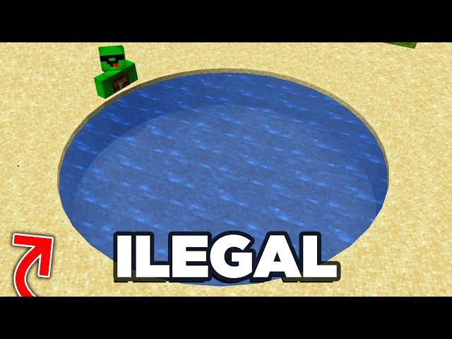 Lucruri Ilegale In Minecraft !!  *Cerc in Minecraft?*