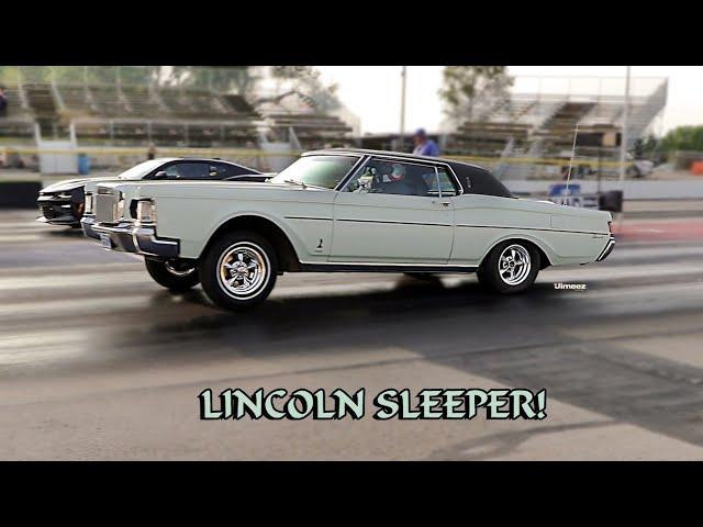 '69 LINCOLN MARK III SLEEPER WAKES UP '18 CHEVY SS 1LE CAMARO! VINTAGE VS MODERN! BYRON DRAGWAY!