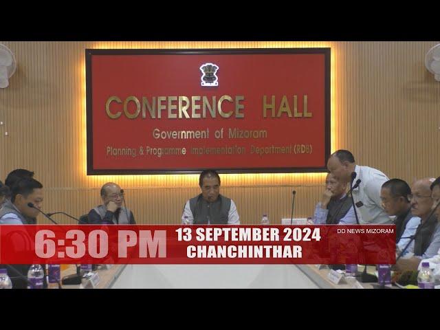 DD News Mizoram - Chanchinthar | 13 September 2024 | 6:30 PM