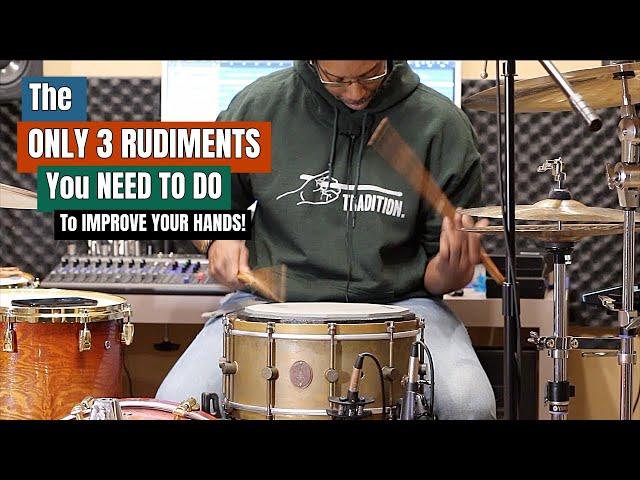 The Only 3 Rudiments You Need To Do In 2020! Practice Aid Video