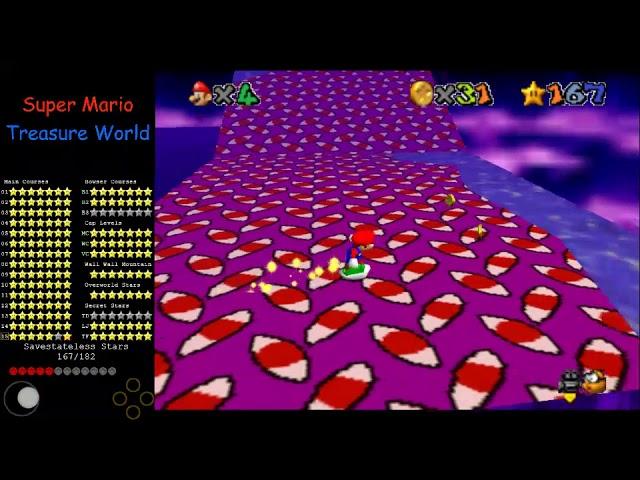 Super Mario Treasure World - Curse of Dreams and Reality (Savestateless)