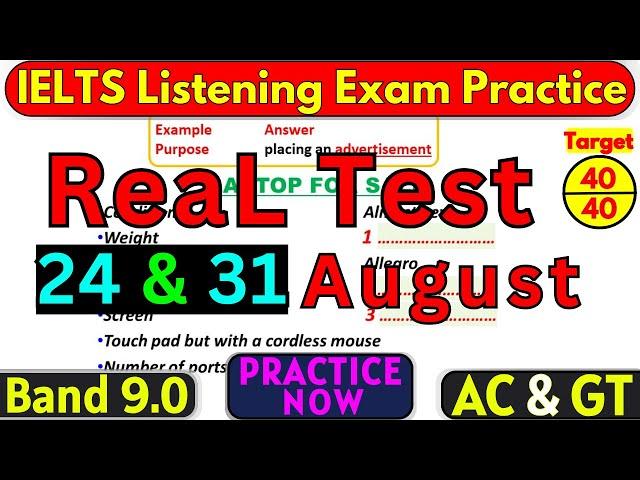 IELTS LISTENING PRACTICE TEST 27 July 2024 WITH ANSWERS | IELTS | BC & IDP