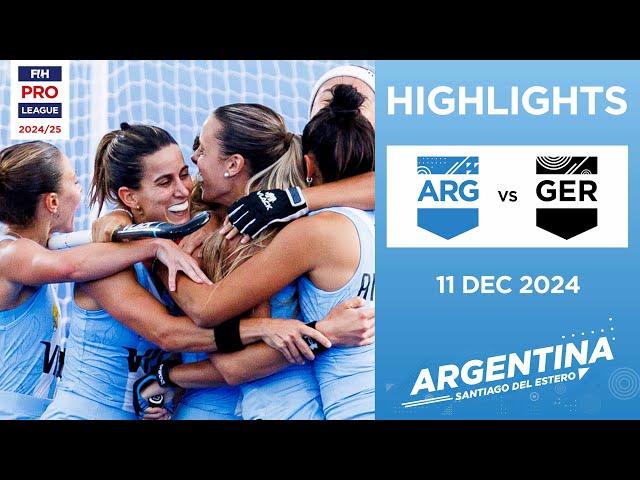 FIH Hockey Pro League 2024-25 Highlights: Argentina vs Germany (W) | Match 1