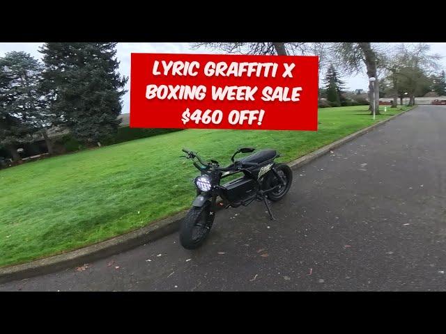 Lyric Graffiti X Boxing Week Sale $460 OFF! #lyriccycles #lyricgraffitix #graffitix #ebike