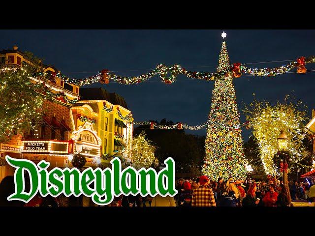 Disneyland Christmas Tree Lighting - Main Street, U.S.A. Full Show [4K POV]