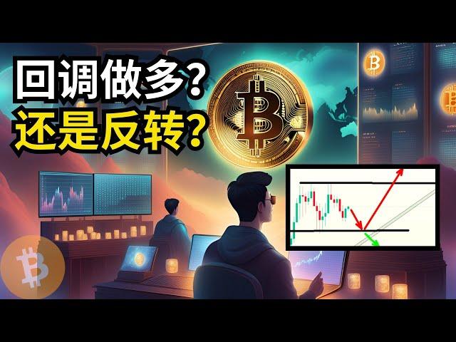 比特币行情分析，BTC 回调做多机会？还是反转？(BTC/ETH/比特币/以太坊/bitcoin/ethereum行情分析)