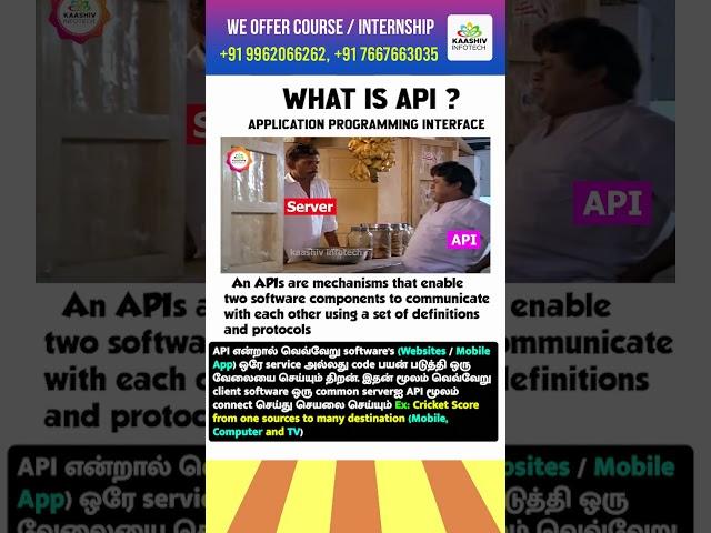 What is API? in Tamil #api #memes #memesdaily #comedy #funny #funnyshorts #whatis #shorts #whatis