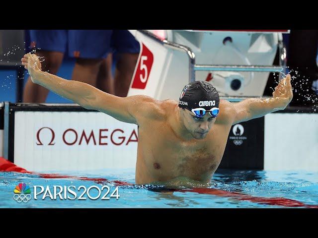 Italy’s Thomas Ceccon finishes ahead of China’s Xu, U.S.’s Murphy in 100m back | Paris Olympics