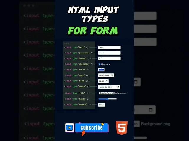 how to create html form | html form | html form types | html complete course YouTube shorts