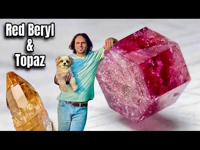 We Found Rare Topaz & Red Beryl Crystals!