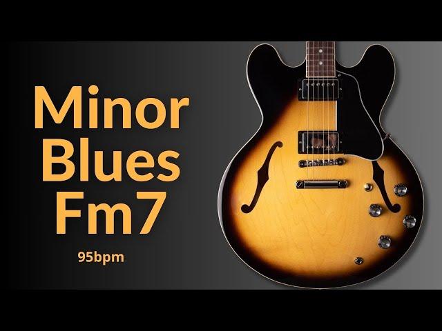 Groovy Blues Guitar Backing Track in F Minor