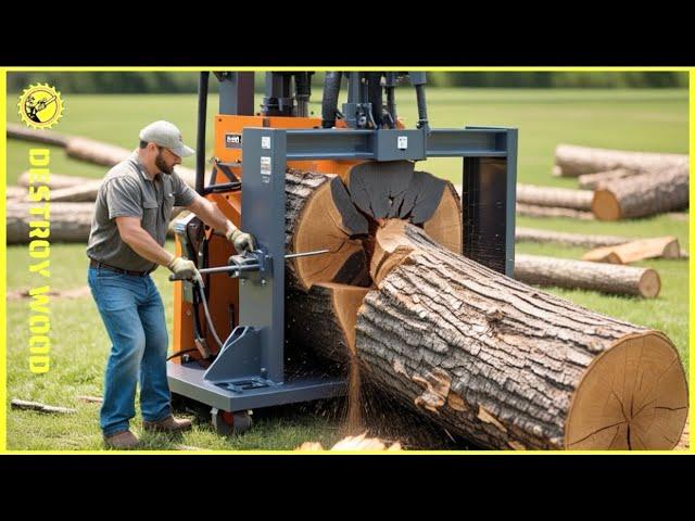 150 Fastest Automatic Firewood Processing Machine | World's Fastest Wood Cutting Chainsaw