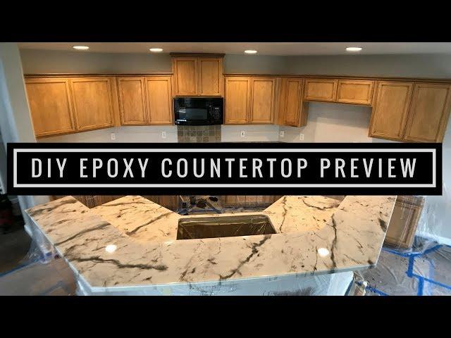 Leggari Products DIY Epoxy Countertop Kit Installed