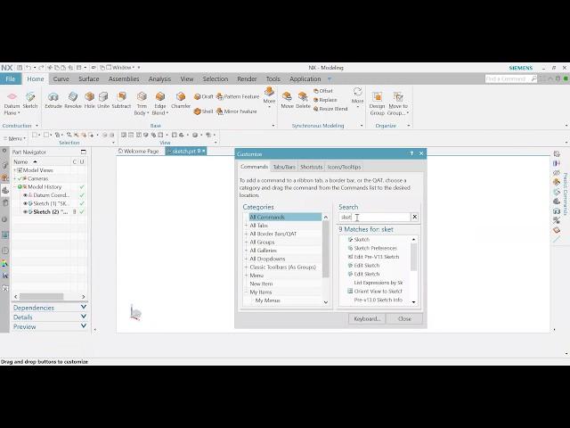 NX1899 series cad 1st lecture sketching