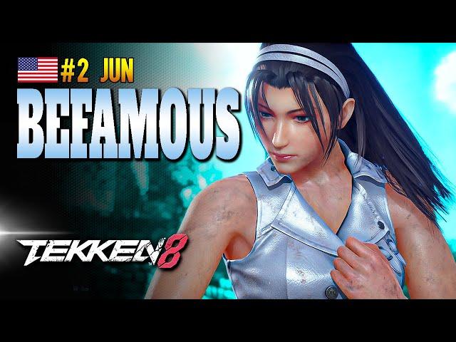 BEFAMOUS (Jun)  Pro Player - Top Player - Rank #2 - Tekken 8 - God of Destruction - Ranked Match