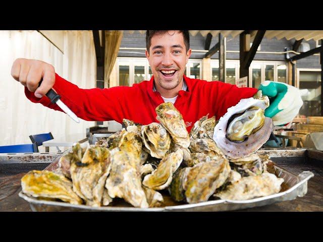 Japan's All-You-Can-Eat OYSTER MOUNT FUJI!! Japanese Fisherman Food in Matsushima!
