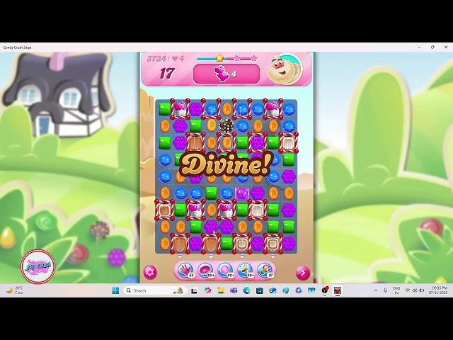 Candy Crush Saga Level 3724 NO BOOSTER