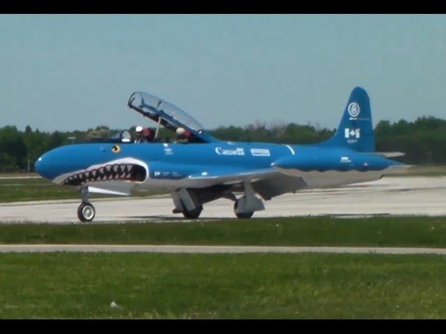 T-33 Mako Shark Action in London, ON (YXU) - Includes Low Passes!