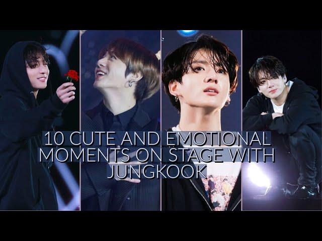 10 cute and emotional moments on stage with Jungkook