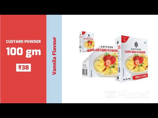 Safforn Custard Powder || 100 gm || Passion For Baking