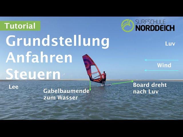 Surfschule Norddeich I Grundstellung, Anfahren, Steuern IWindsurfen lernen I VDWS