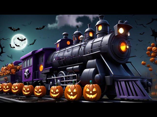 Halloween Train - October Happy Halloween Cartoon Train for kids