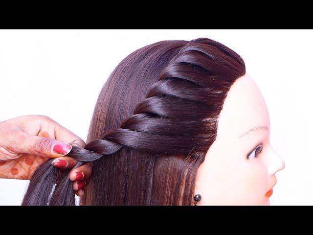 Very easy and beautiful hairstyle - flawless hairstyle | easy hairstyle | open hairstyle