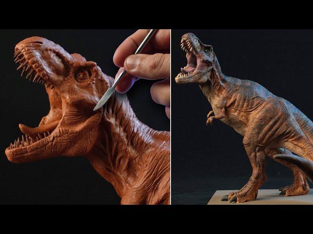 Sculpting TYRANNOSAURUS REX | Jurassic Park  [ 1993 ]