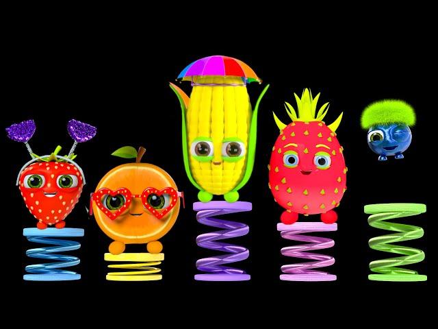 Funky Fruits Baby Sensory - Funny Veggie's Dance Party! - Fun Dance Video with music and animation!