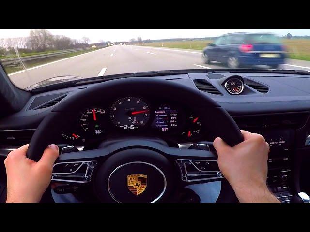 Porsche 911 Autobahn 300 km/h Acceleration