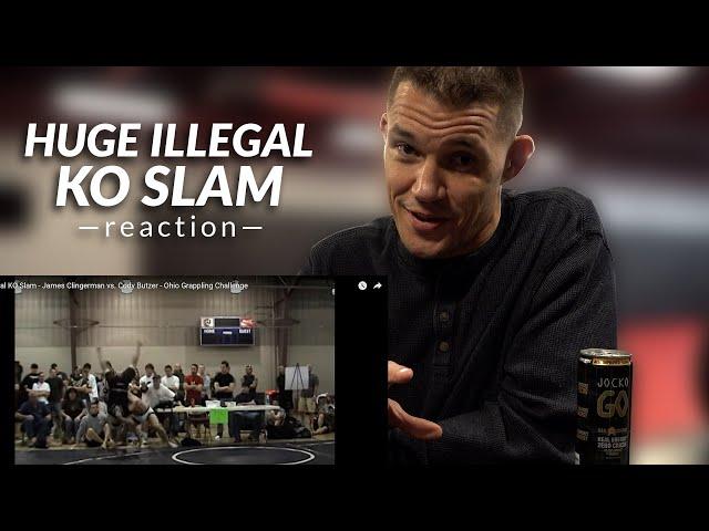 Huge Illegal KO Slam Reaction