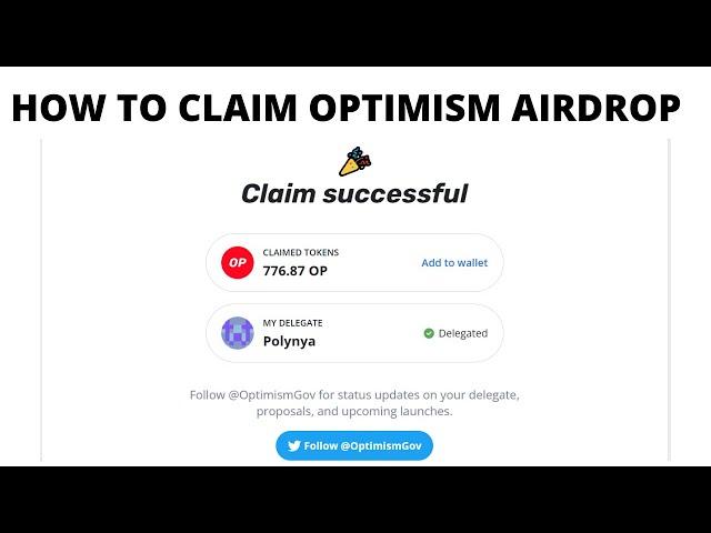 How to Claim Optimism Airdrop | $1500 Profit from OP Token Airdrop | $OP Token Claim Guide