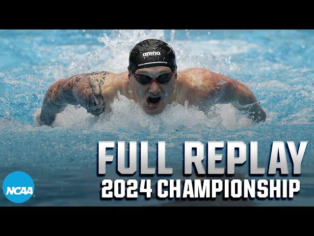 2024 NCAA DI men's swimming & diving championship | FULL REPLAY