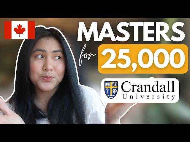 Affordable Masters Degree for International Student with PGWP | Crandall University