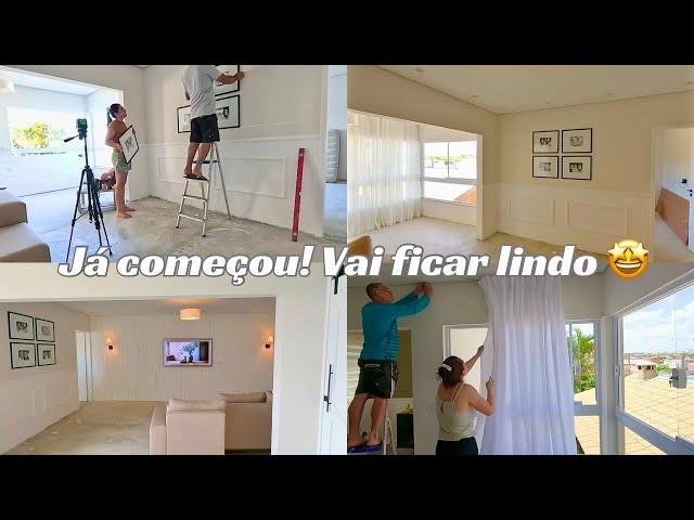 JÁ COMEÇAMOS COM AS IDEIAS PARA DECORAR A SALA NOVA ESTA FICANDO LINDO DEMAIS !