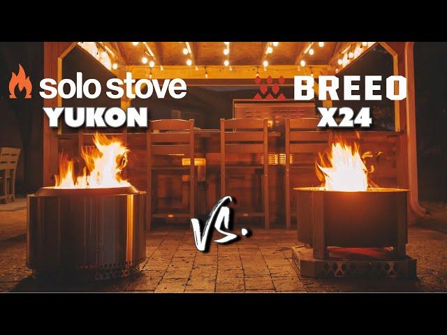 Which Smokeless Fire Pit Is Best? Solo Stove Yukon vs. Breeo X24