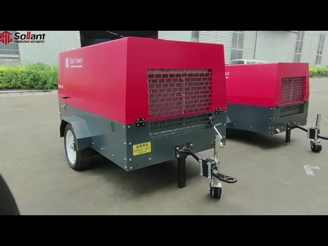 SOLLANT - Portable Diesel Scre Air Compressor Mining Compressor