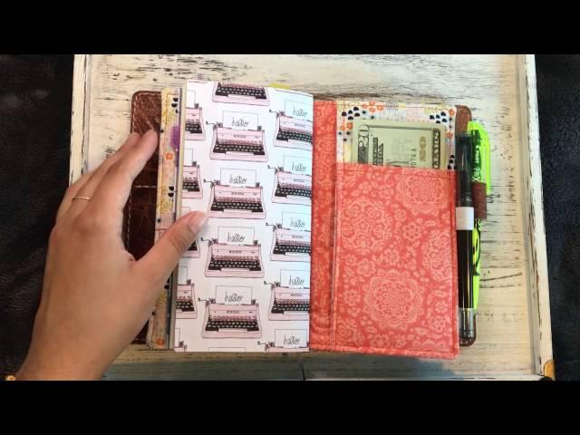 Chic Sparrow Traveler's Notebook Wallet Set-Up