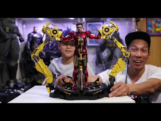HOT TOYS| [4K] IRON MAN MARK IV w/  SUIT UP GANTRY | Unboxing & Review