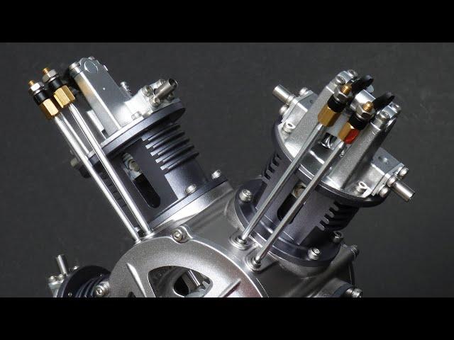 Radial engine Stirlingkit - Full Build Step by Step