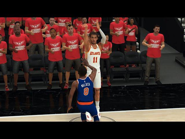 Trae Young Hits 3 Over Kemba Walker | NBA 2K21 #shorts