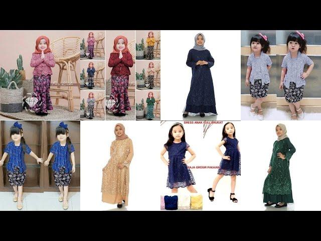 48 Model Baju Pesta Anak Bahan Brokat