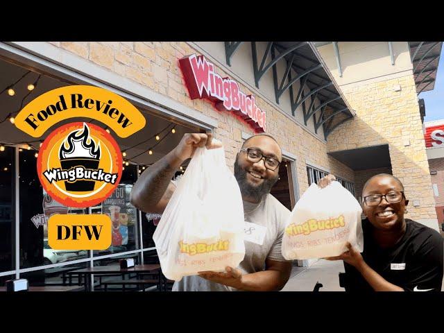 Wing Bucket Food Review DFW Restaurants | TK WILL Food Review