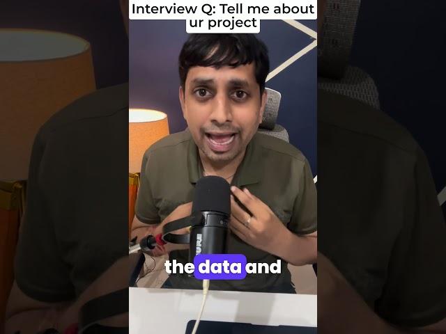 Data Engineer Interview Question: Tell me about your Project