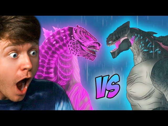 EVOLVED GODZILLA vs KING TITAN the FIGHT! (Reaction)