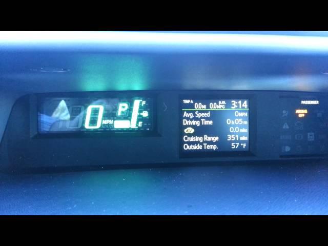 Toyota Prius C How to Change Speedometer mph to km